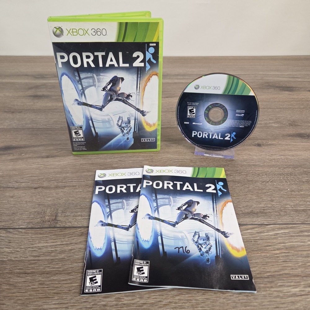 Portal 2 (Microsoft Xbox 360, 2011) Complete CIB Tested Working